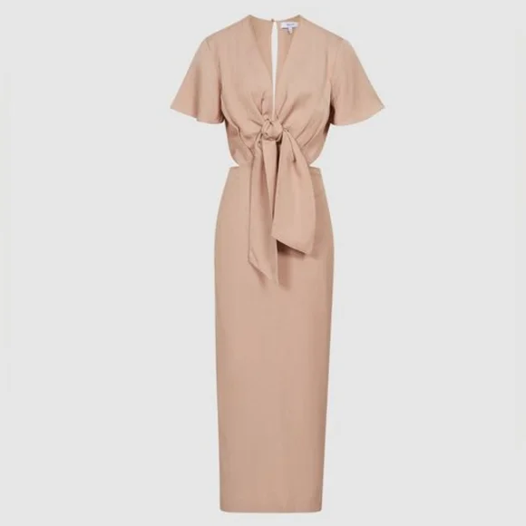 NWT REISS | Iona Cutout Midi Dress - Picture 7 of 7